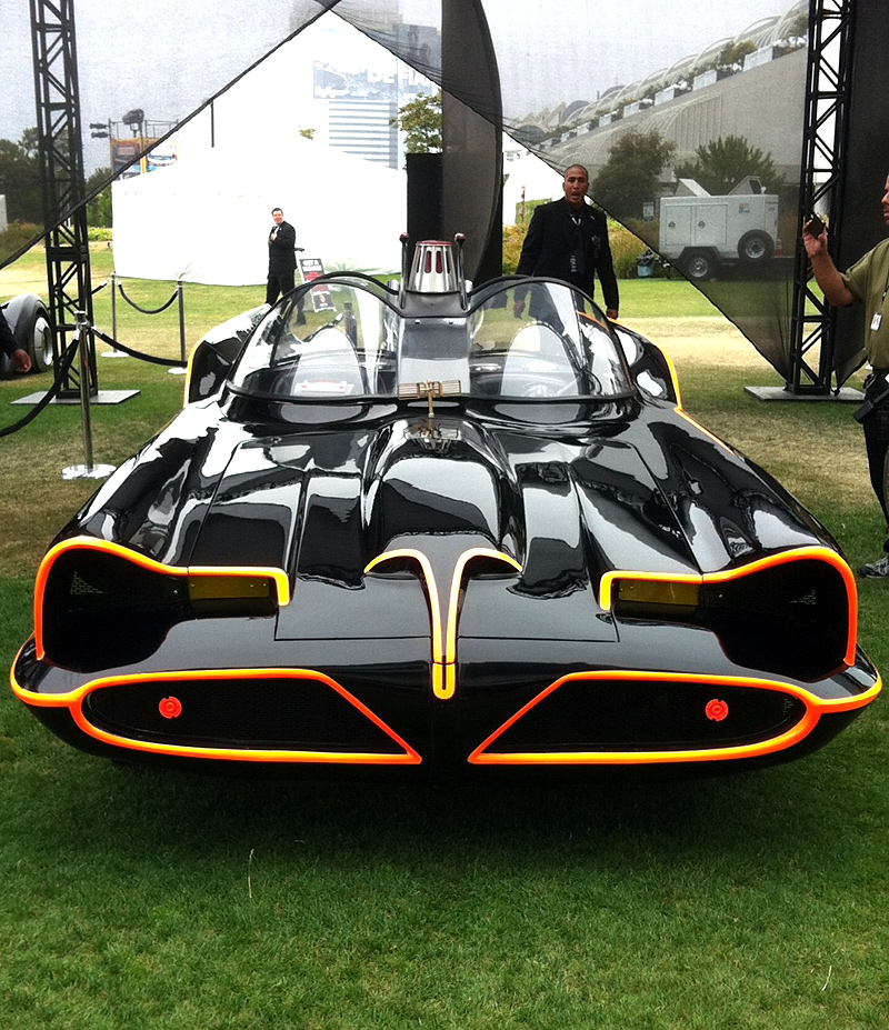 The 1965 George Barris Batmobile at the 2012 San Diego Comic Con.