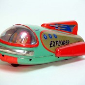 Tin rocket by Masudaya, Japan